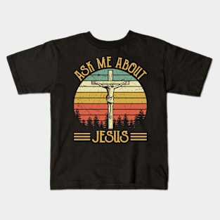 Vintage Christian Ask Me About My Jesus Kids T-Shirt